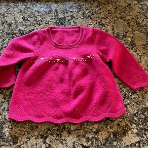 Lot of 3 Toddler girl’s sweaters size 2-3